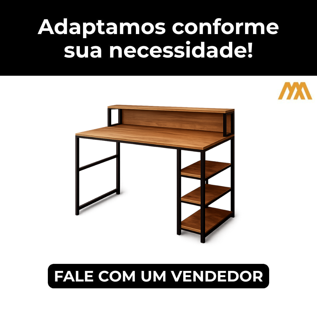 Mesa Escrivaninha Industrial Arturo Exclusive