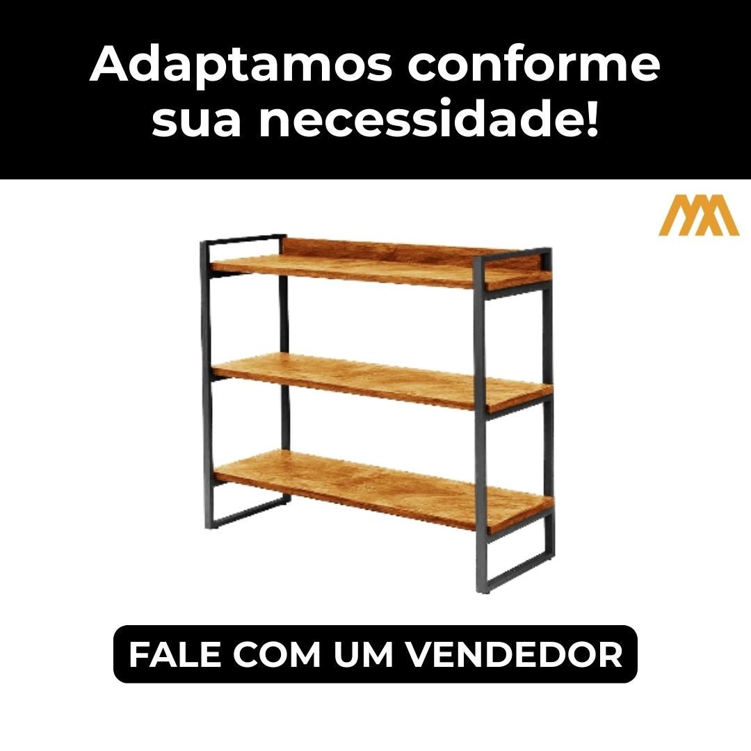 Aparador industrial Jasmin 90 x 34 x 100 - MetaloArt