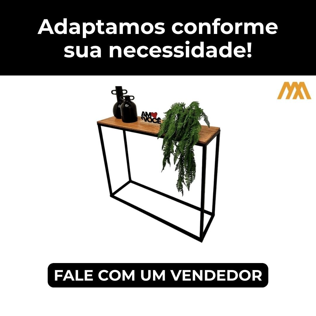 Aparador industrial Metalo 100 x 30 x 82 - MetaloArt