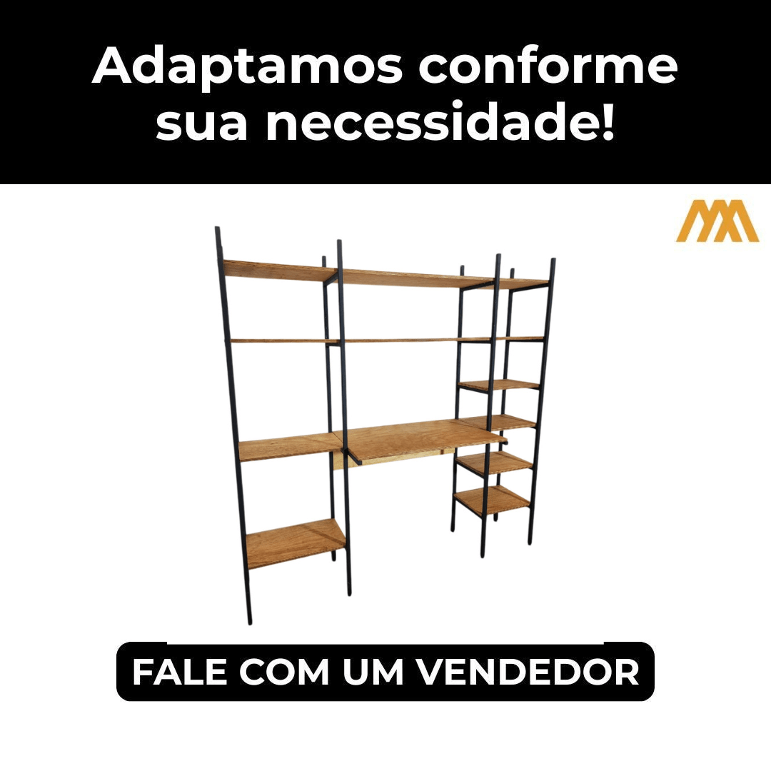 Estante Industrial Focus - MetaloArt