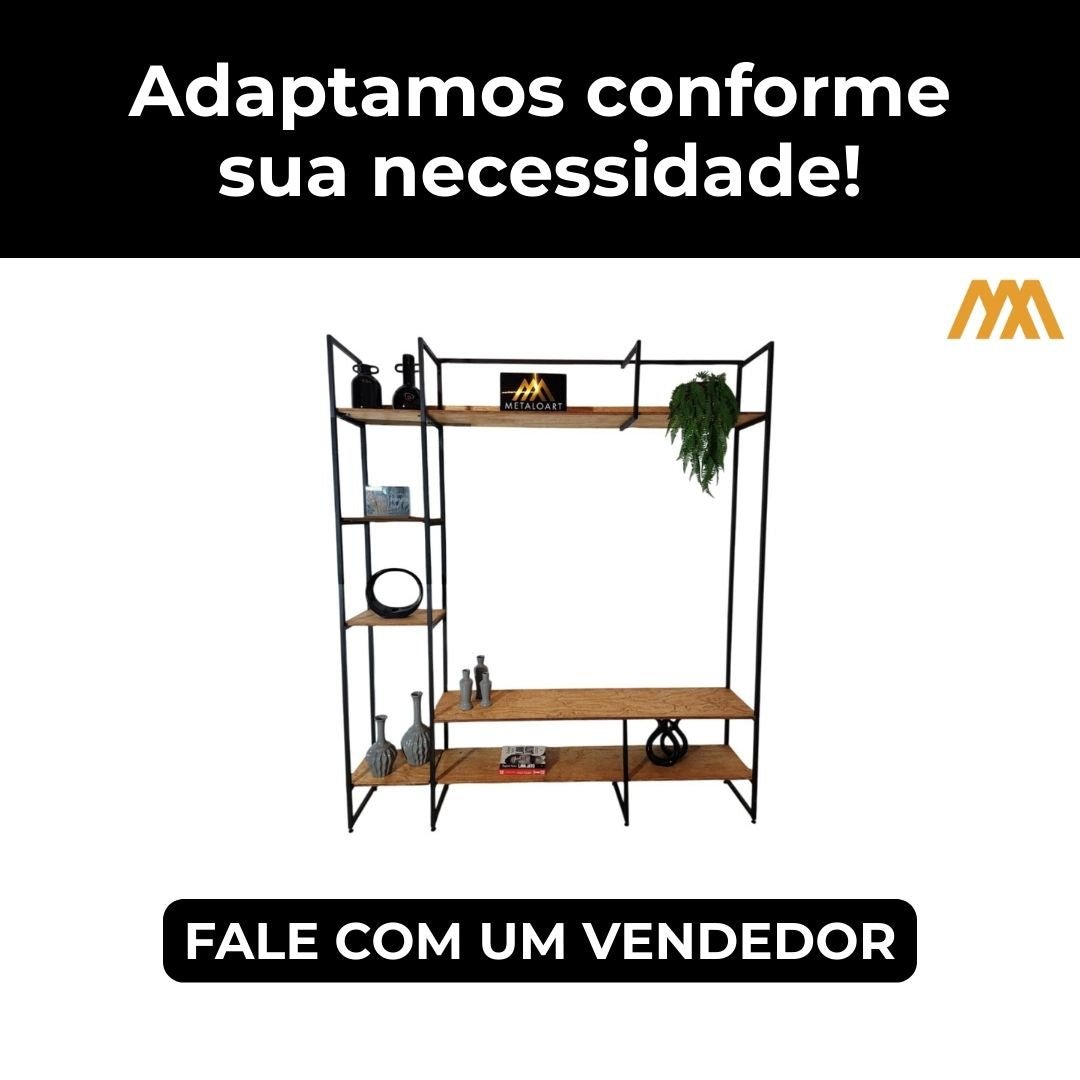Estante Industrial Milano - MetaloArt