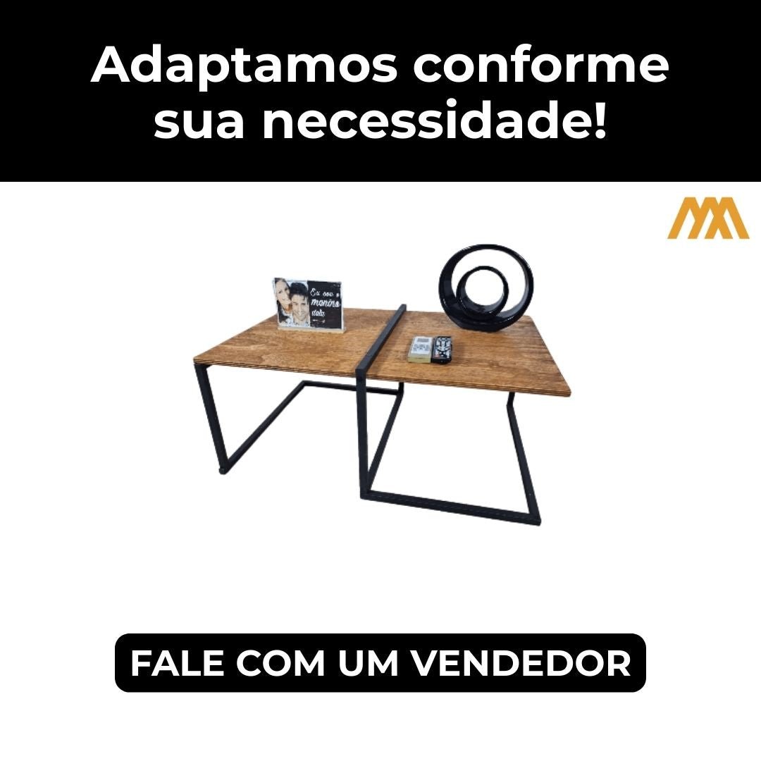 Mesa de centro industrial Axis - MetaloArt