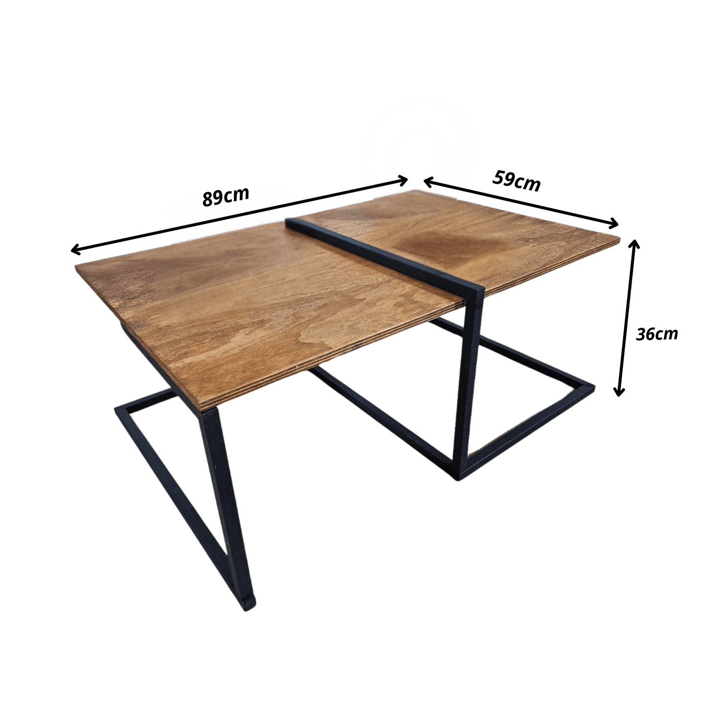 mesa de centro industrial Axis - MetaloArt