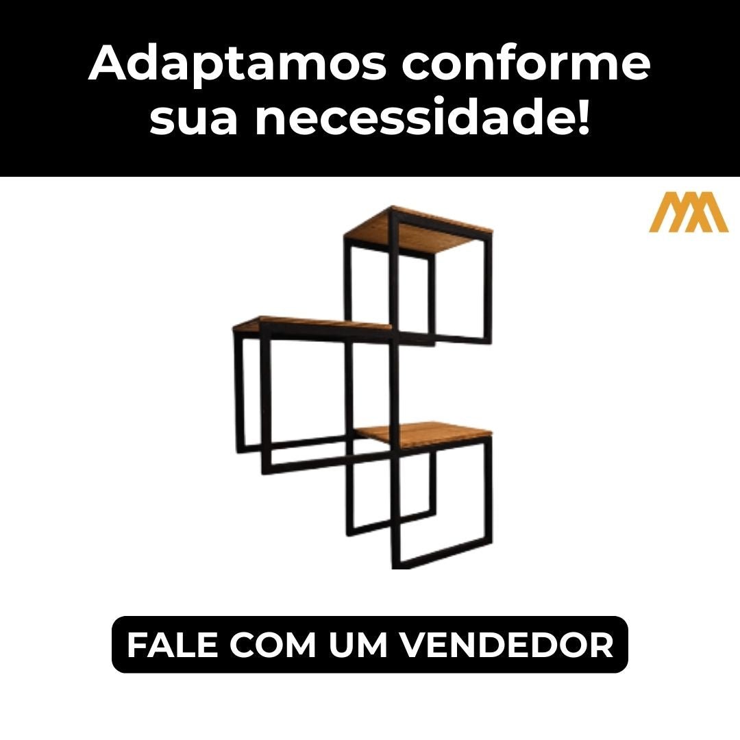 Nicho Industrial decorativo Steel - MetaloArt