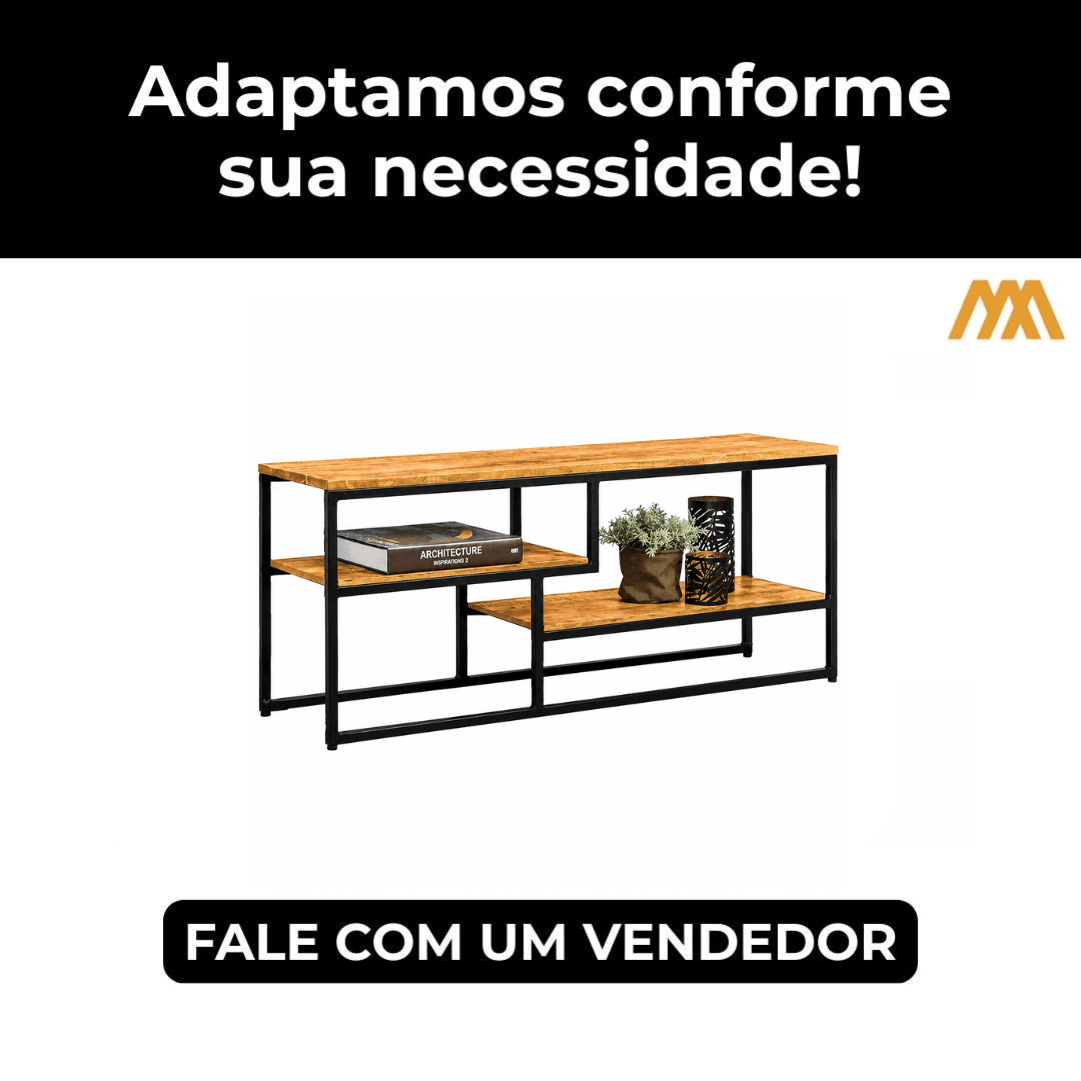 Adaptamos o Rack Estilo Industrial Axis - MetaloArt