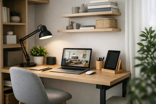 7 escolhas para um home office pequeno bem resolvido - MetaloArt