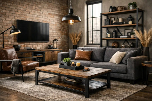 Como decorar sala com móveis industriais - MetaloArt