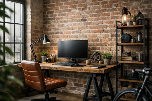 Como montar home office industrial com estilo - MetaloArt