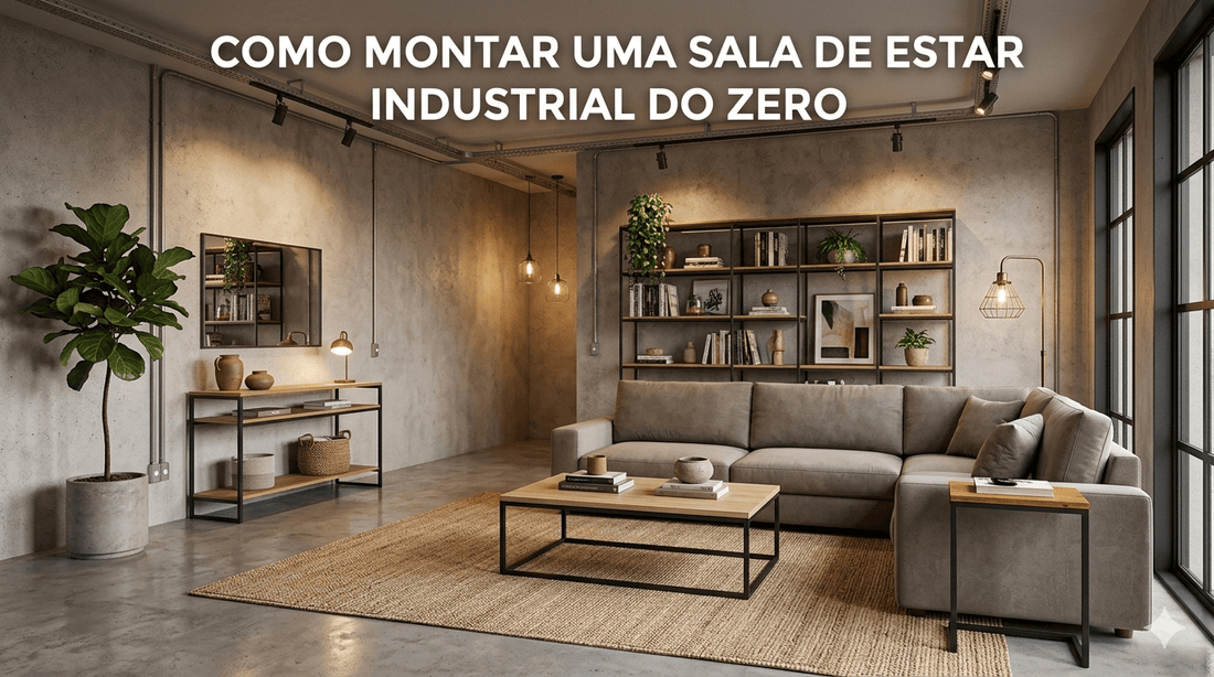 Como Montar uma Sala de Estar Industrial do Zero — Guia Completo - MetaloArt