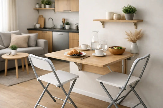 Mesa dobrável para apartamento pequeno sem erro