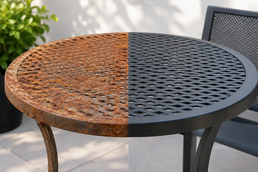 Mesa de metal enferruja? Entenda e evite - MetaloArt