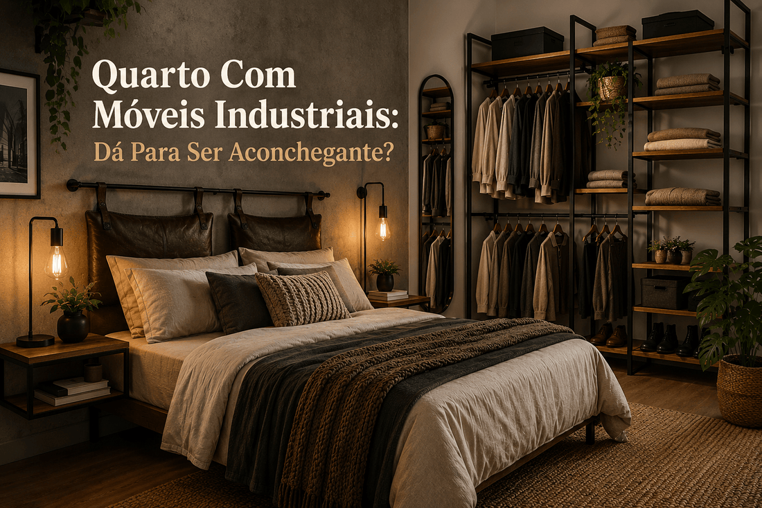 Quarto Com Móveis Industriais: Dá Para Ser Aconchegante? - MetaloArt