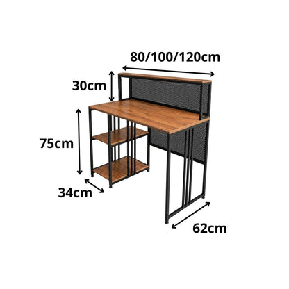 Mesa Escrivaninha Industrial Sora