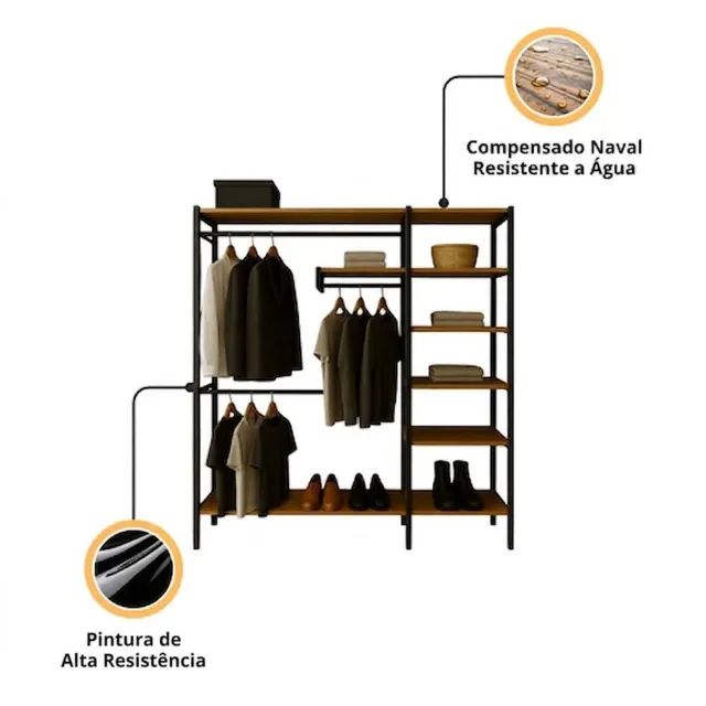 Destaques do Closet Industrial Vesalhes - MetaloArt