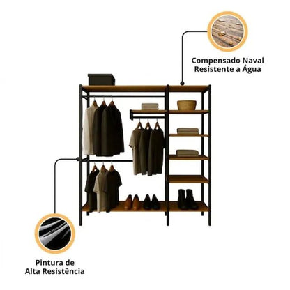 Destaques do Closet Industrial Vesalhes - MetaloArt