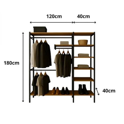 Medidas do Closet Industrial Vesalhes - MetaloArt