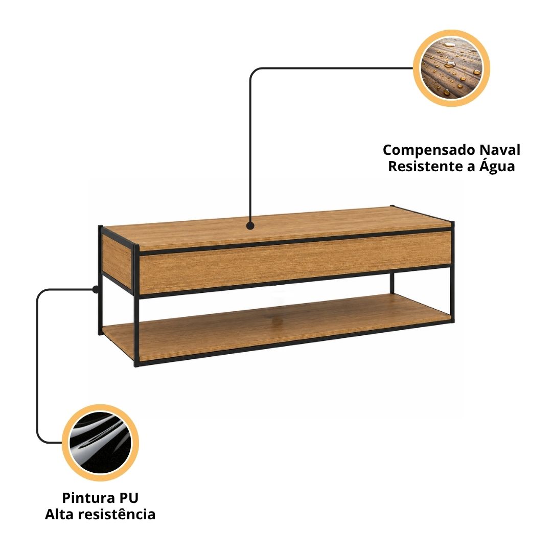 Gabinete para Banheiro Estilo Industrial Fort