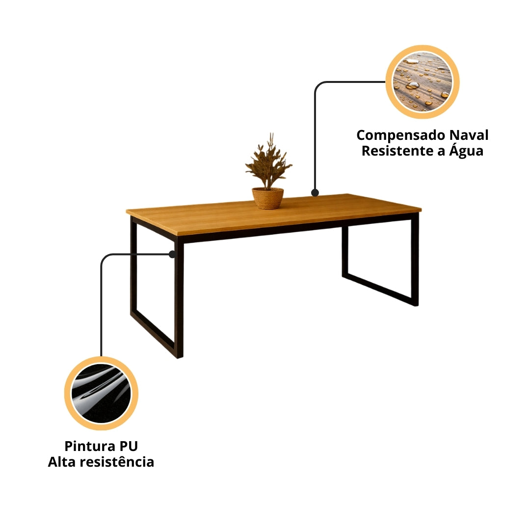 Mesa Estilo Industrial Louvre