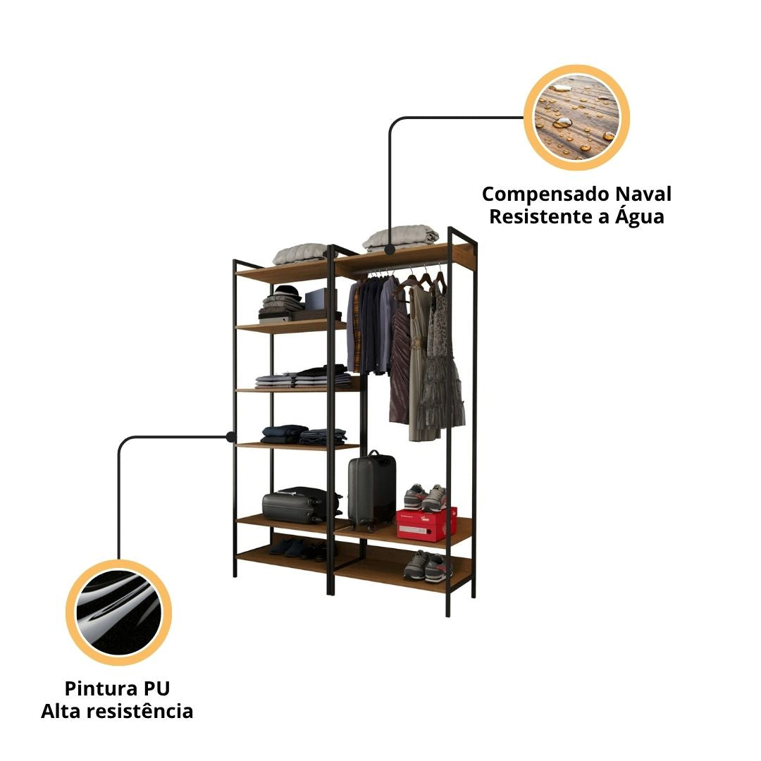Destaques do Closet Industrial Modein - MetaloArt