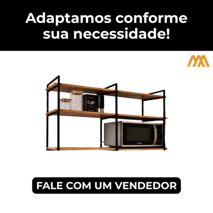 Prateleira Industrial de Parede Aurora Plus
