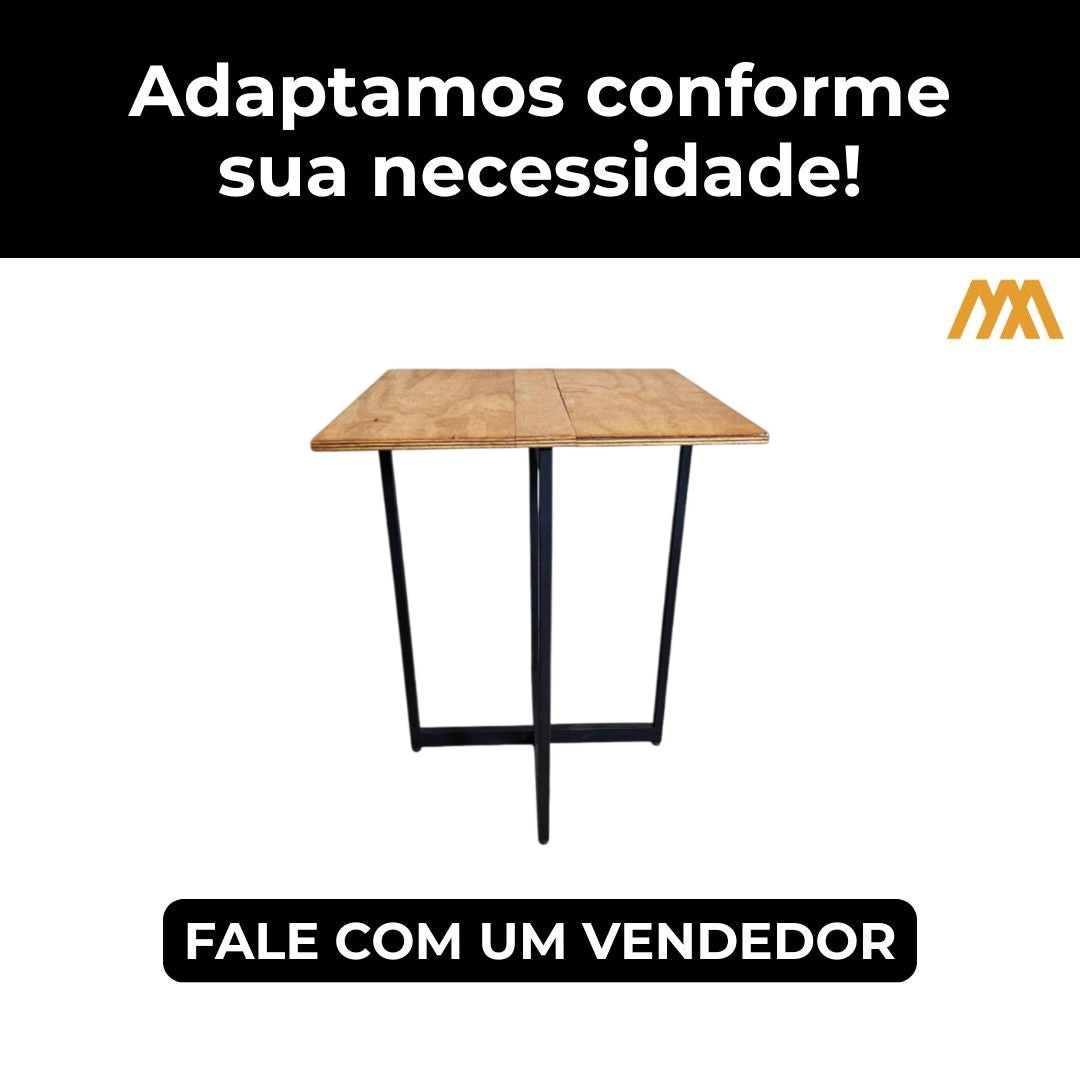 Mesa Dobravel Estilo Industrial Raar