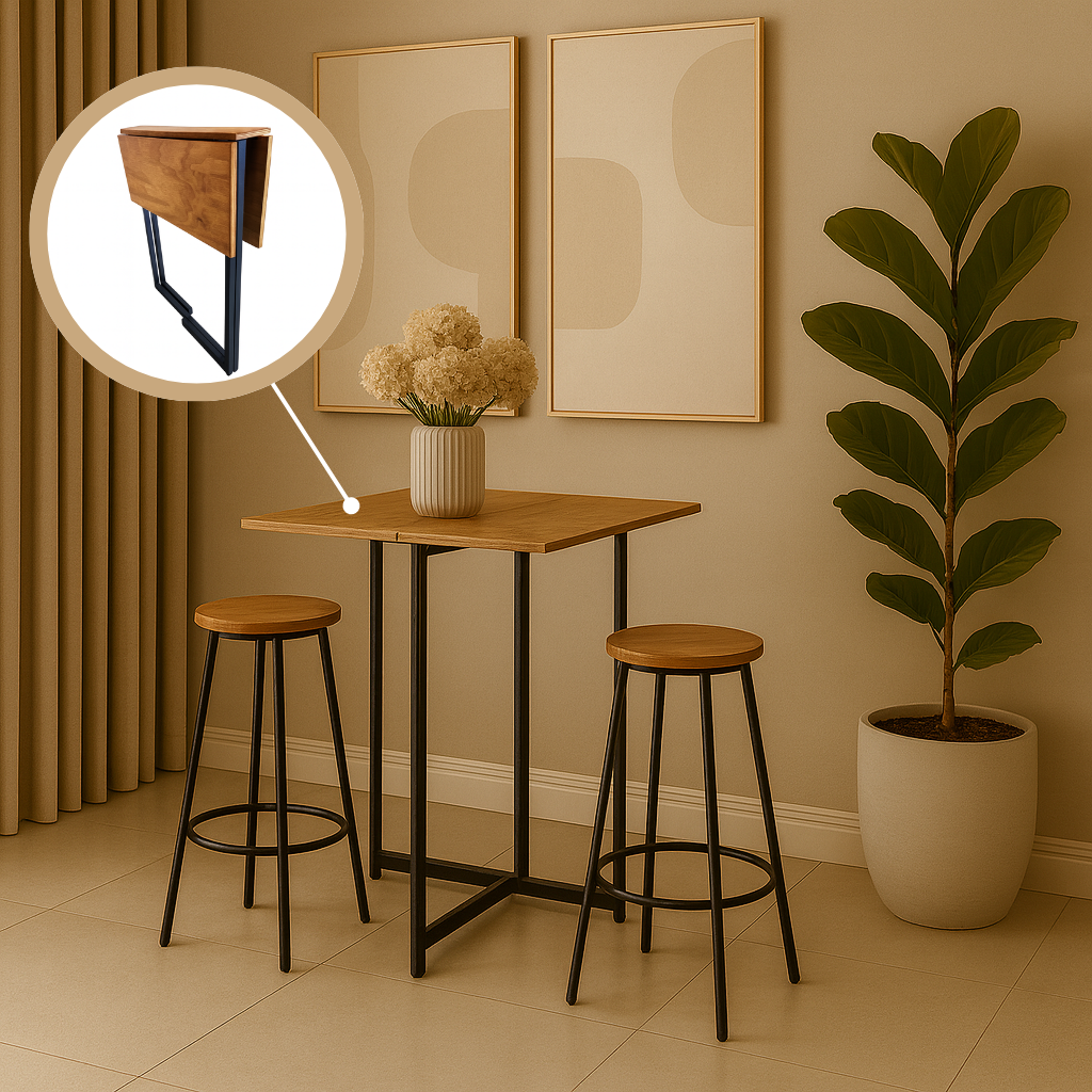 Mesa Dobravel Estilo Industrial Raar