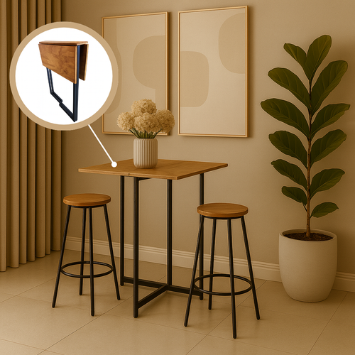 Mesa Dobravel Estilo Industrial Raar