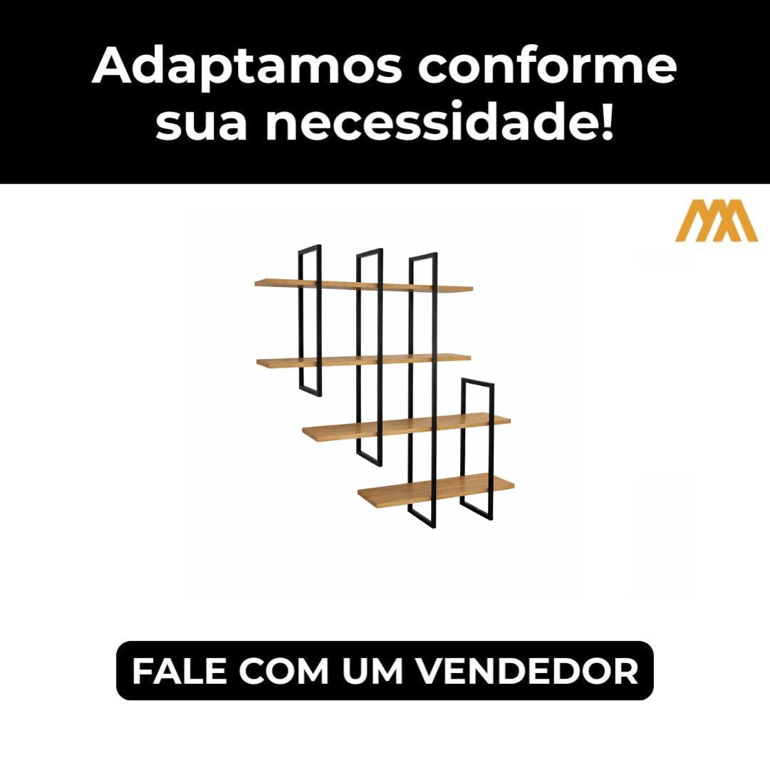 Prateleira Estilo Industrial Sleen