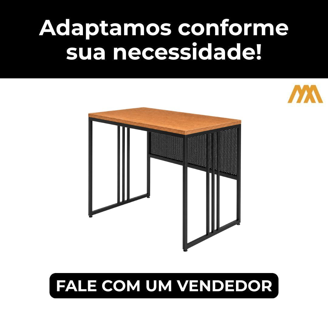 Mesa Escrivaninha Industrial Atlas