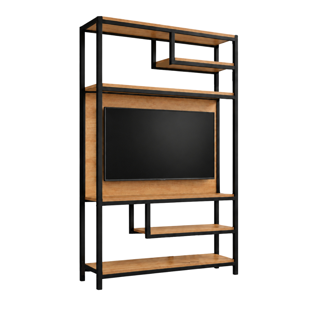 Estante Industrial com Painel de TV Urban