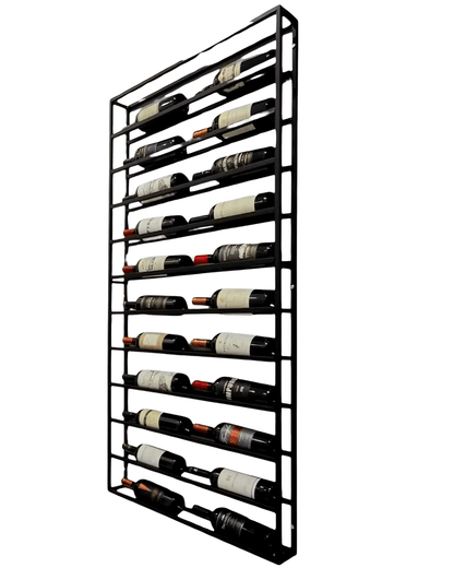 Adega Parede Suspensa Estilo Indutrial Vinho - MetaloArt