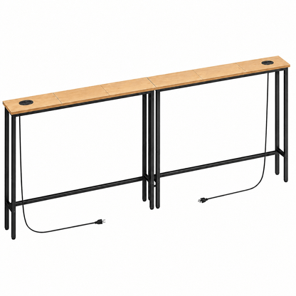 Aparador Traseiro Sofá com 2 Tomadas Soft - MetaloArt