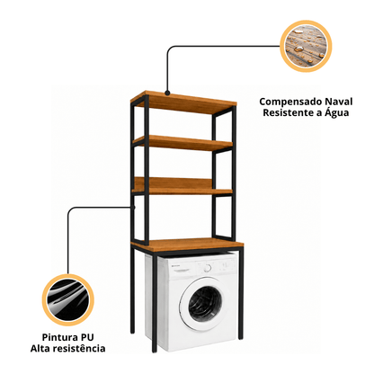 Benefícios do Armário Estilo Industrial para Máquina de Lavar Versa - MetaloArt
