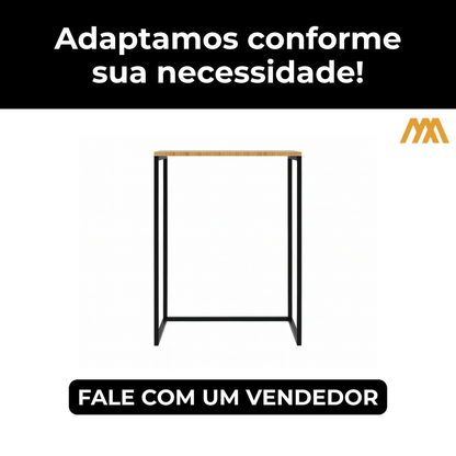 Balcão Estilo Industrial para Máquina de Lavar Enotel - MetaloArt