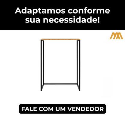 Balcão Estilo Industrial para Máquina de Lavar Enotel - MetaloArt