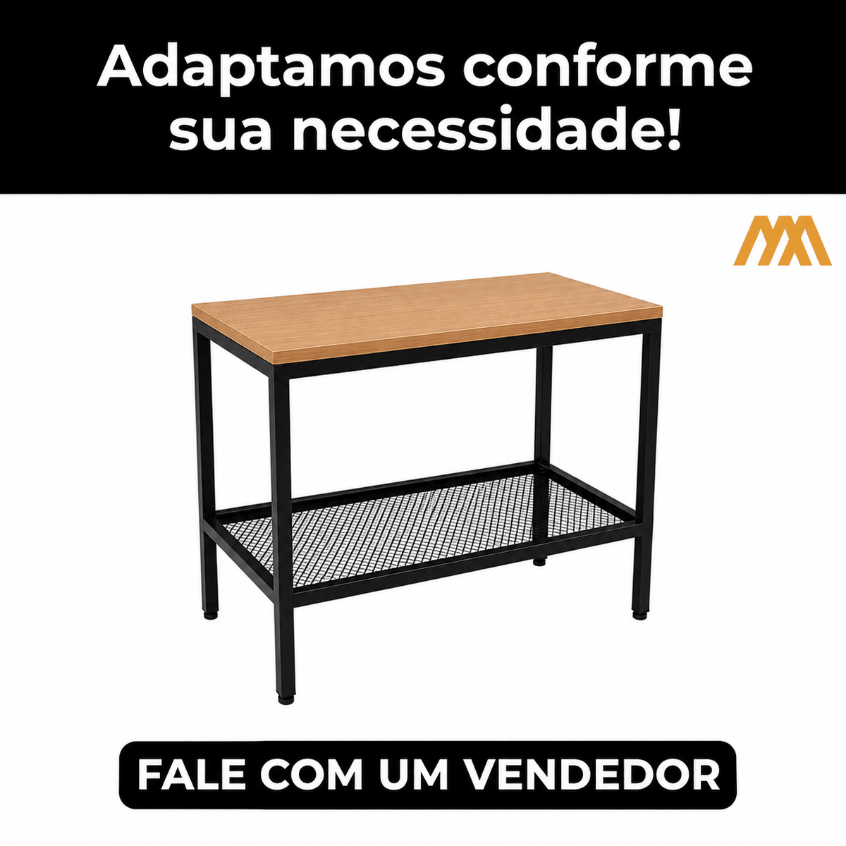 Balcão para Banheiro Estilo Industrial Siena - MetaloArt