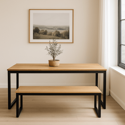 Banco Estilo Industrial Resistente a Água Milano - MetaloArt