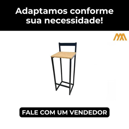Adaptamos a Banqueta Estilo Industrial Recife - MetaloArt