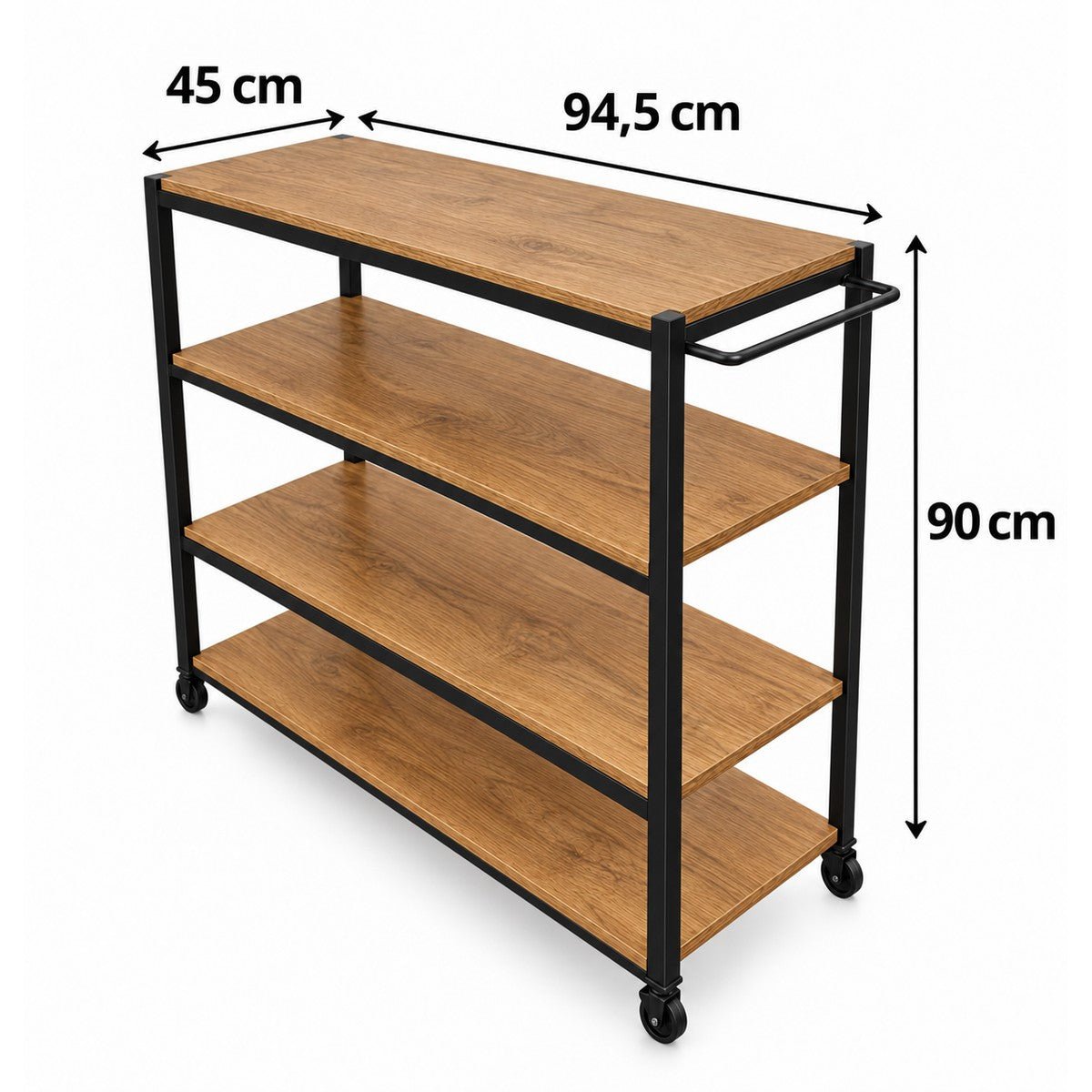 Carrinho Mesa Gourmet Industrial - MetaloArt