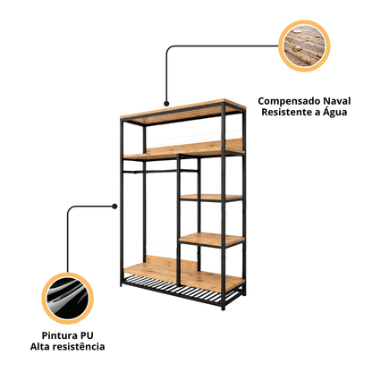 Closet Industrial Aspen - MetaloArt