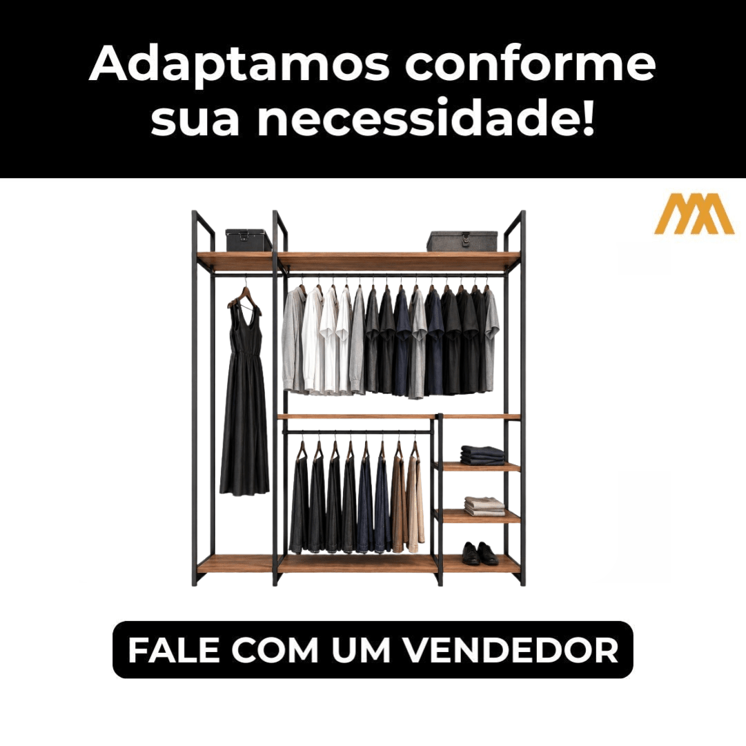 Adaptamos o Closet Industrial Royale - MetaloArt