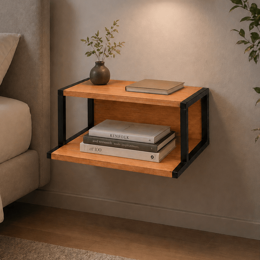 Criado Mudo Suspenso Estilo Industrial Edge - MetaloArt