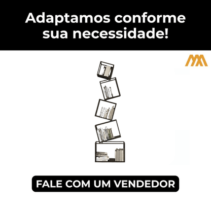 Estante de Livros Industrial Malvee - MetaloArt