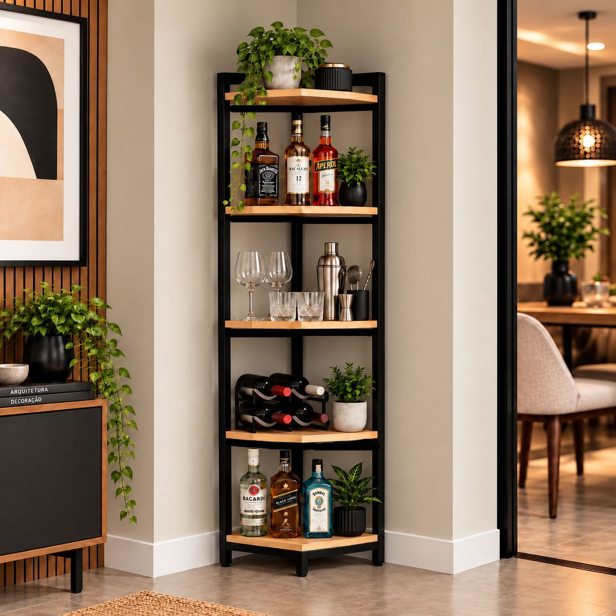 Estante Estilo Industrial Vertice - MetaloArt