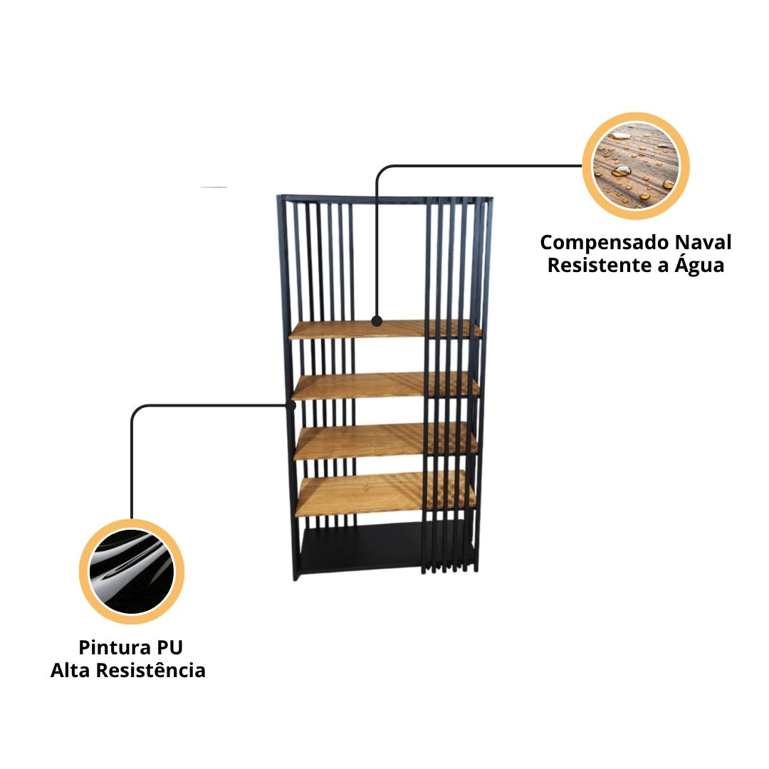 Estante Industrial Assis - MetaloArt