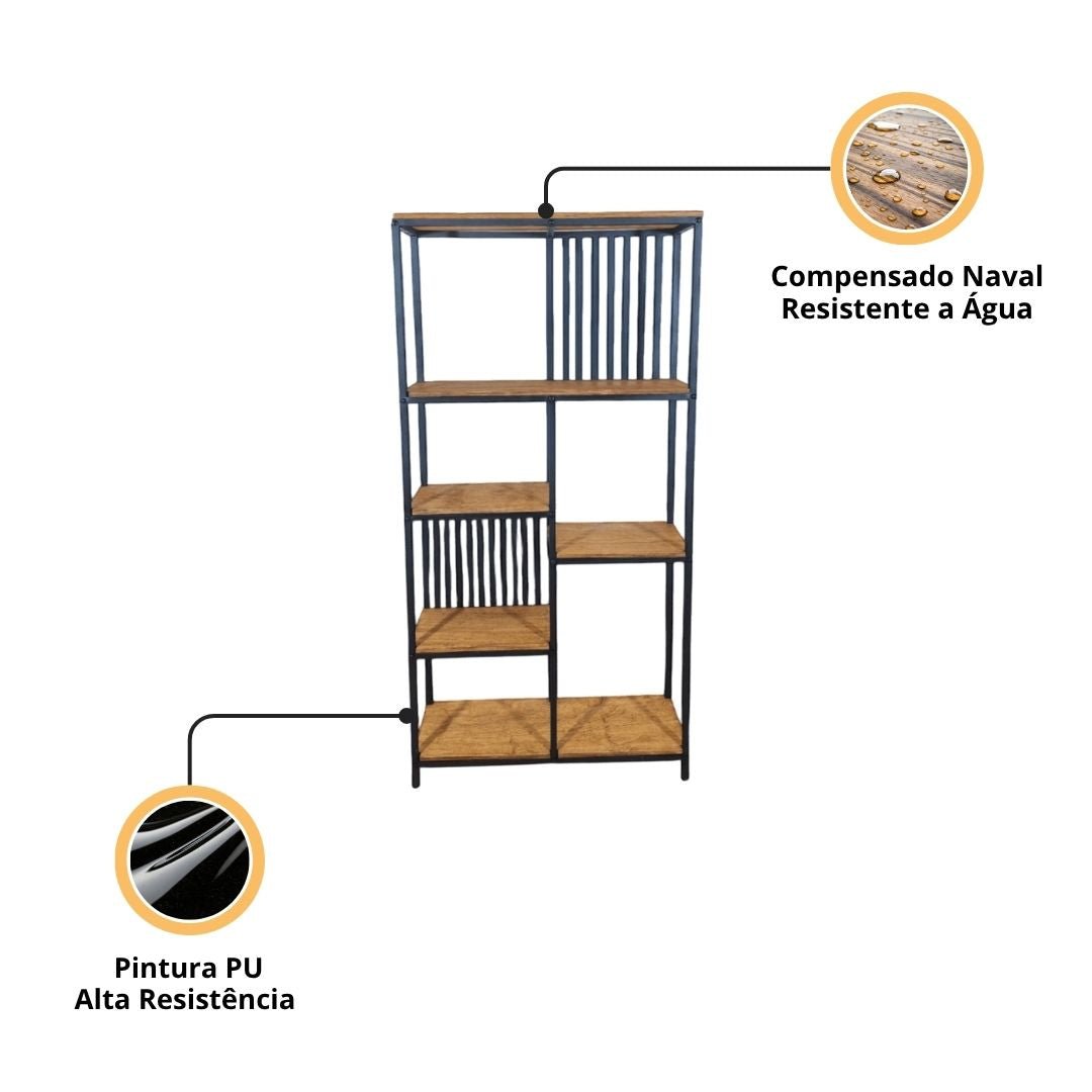 Estante Industrial Lattice - MetaloArt