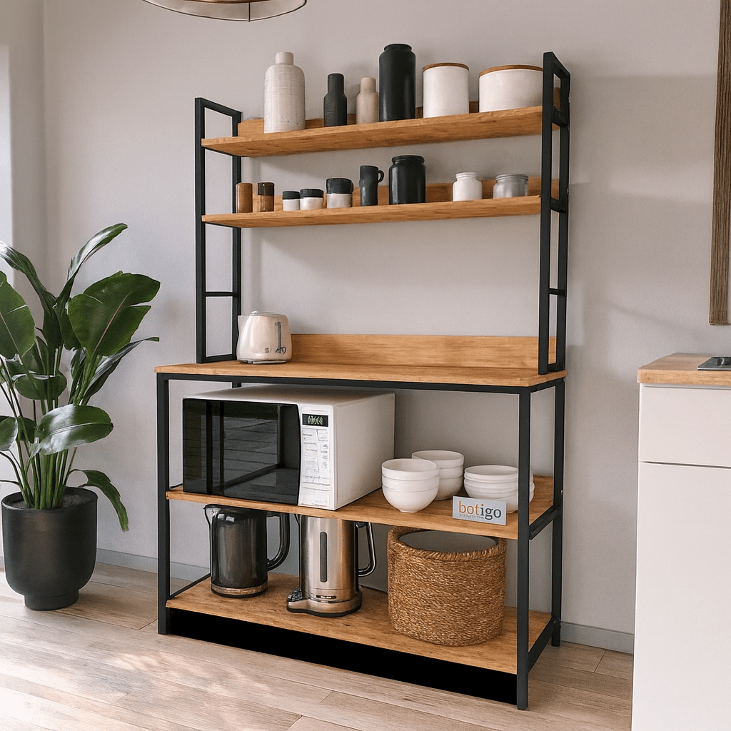Ambiente com a Estante Industrial Loft - MetaloArt