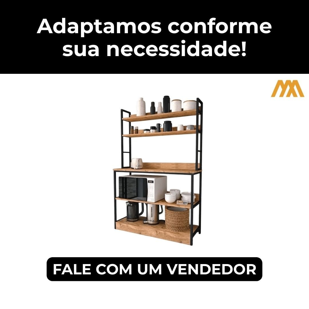 Estante Industrial Loft - MetaloArt