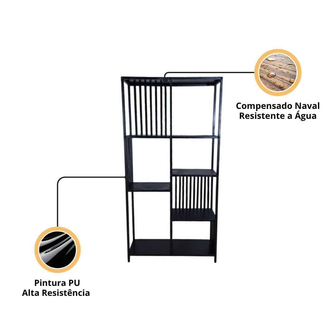 Estante Industrial Luxury - MetaloArt