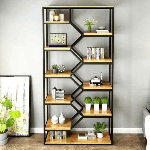 Ambiente com a Estante industrial Madri - MetaloArt